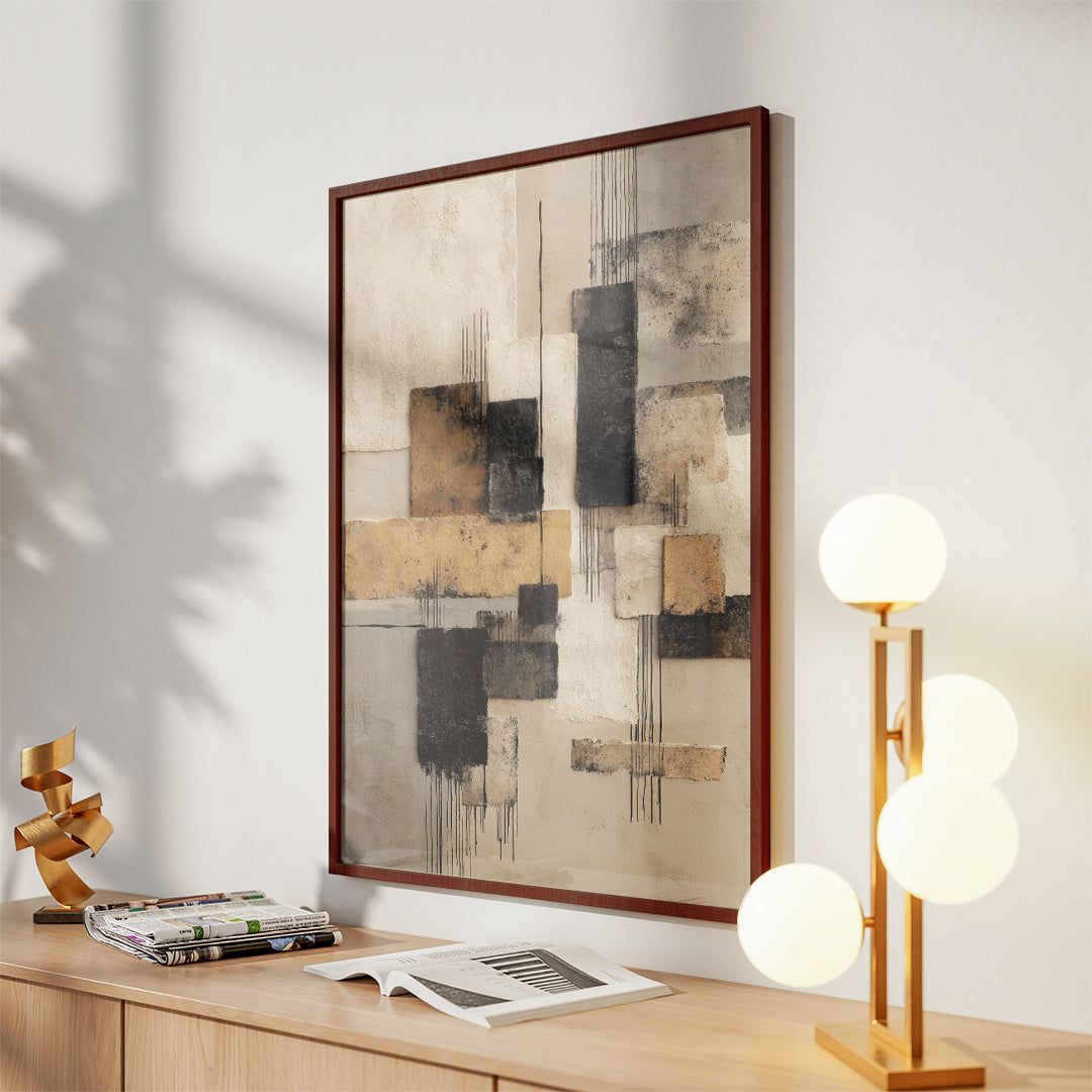 Sandstone Layers – Curated Wall Visual (MD41)