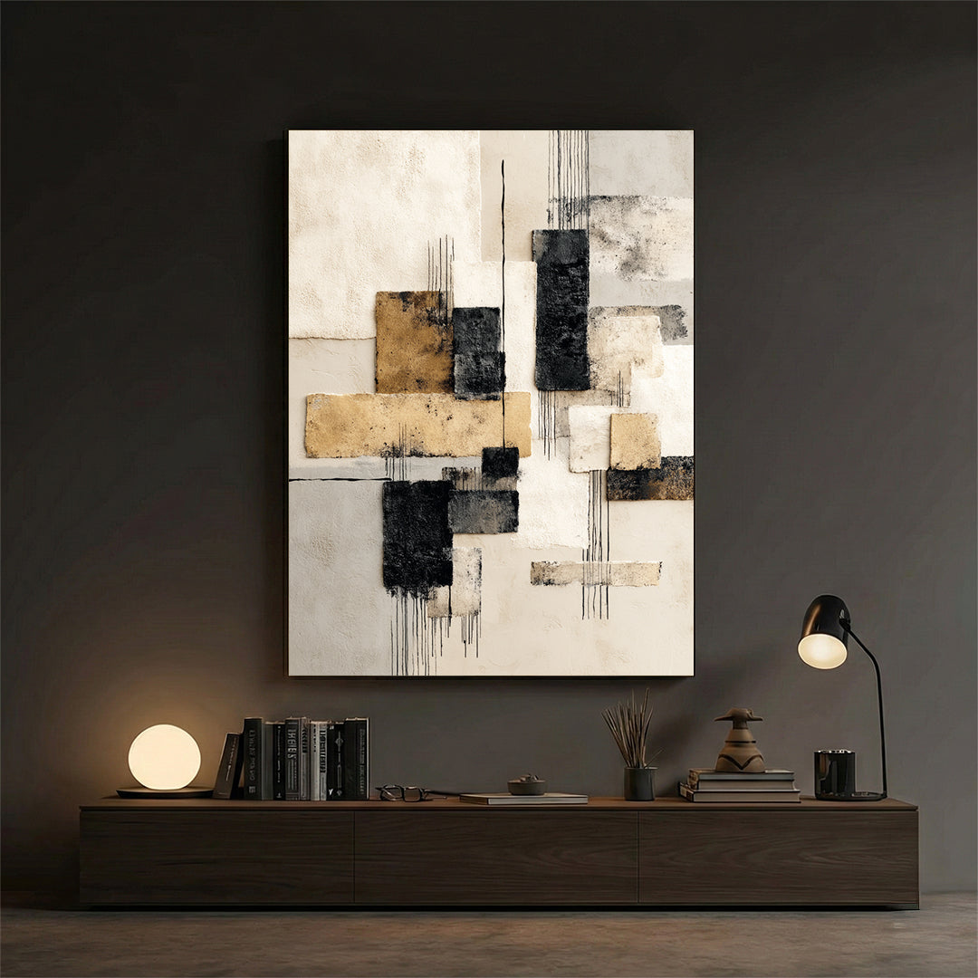 Sandstone Layers – Curated Wall Visual (MD41)