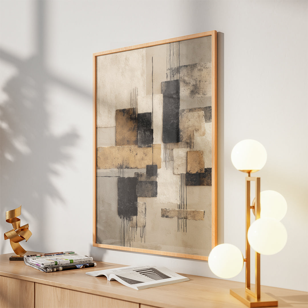 Sandstone Layers – Curated Wall Visual (MD41)