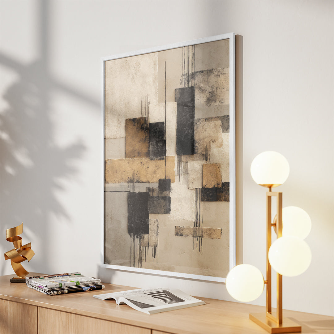 Sandstone Layers – Curated Wall Visual (MD41)