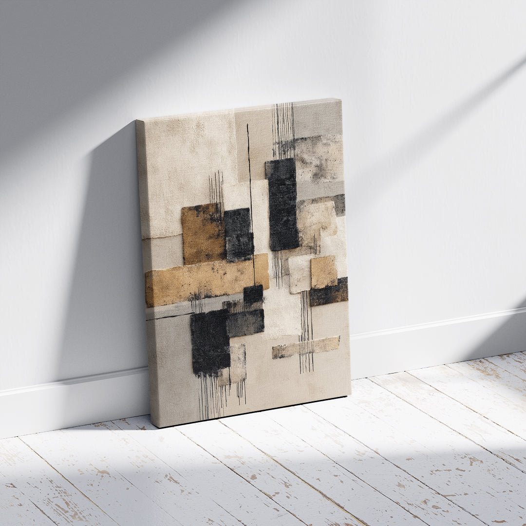 Sandstone Layers – Curated Wall Visual (MD41)