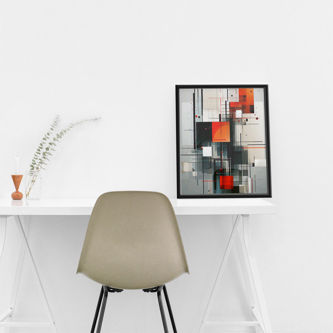 Monochrome Axis – Minimal Wall Art (MD43)