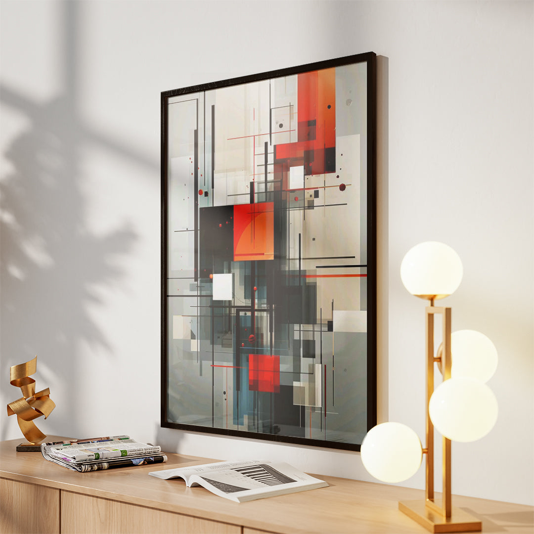 Monochrome Axis – Minimal Wall Art (MD43)