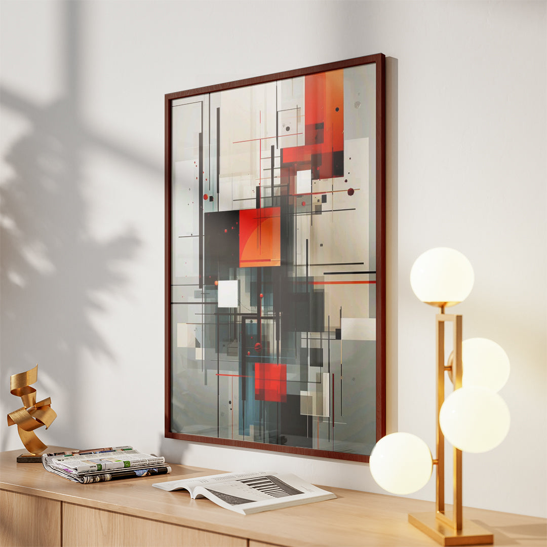 Monochrome Axis – Minimal Wall Art (MD43)