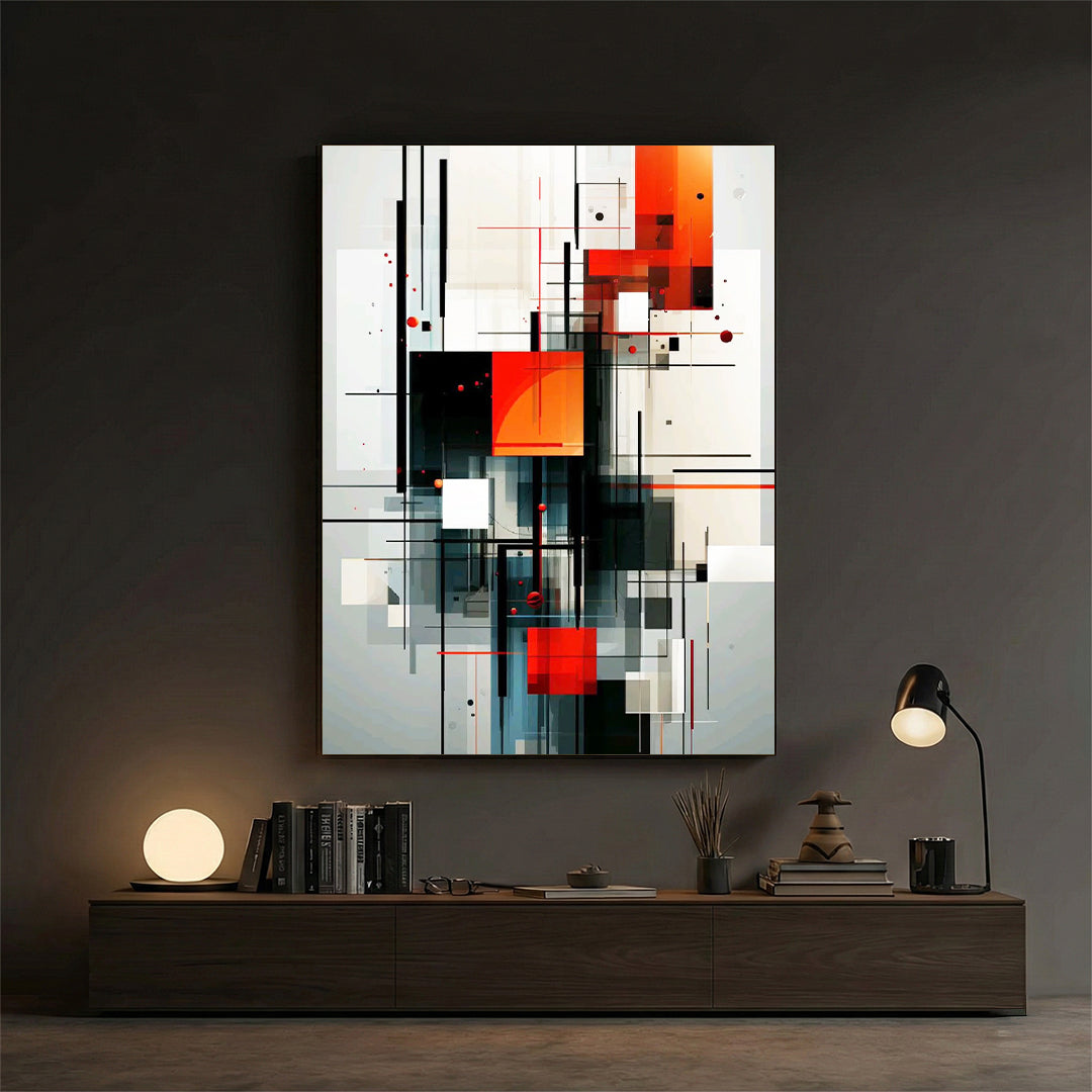 Monochrome Axis – Minimal Wall Art (MD43)