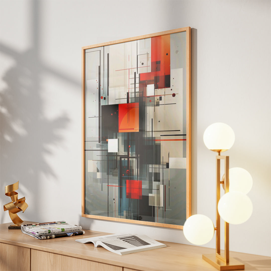 Monochrome Axis – Minimal Wall Art (MD43)