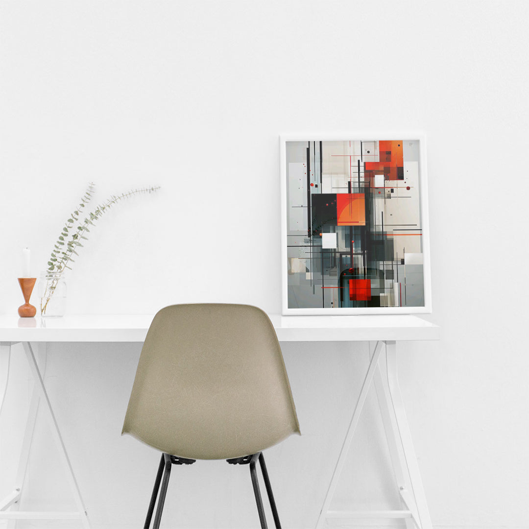 Monochrome Axis – Minimal Wall Art (MD43)