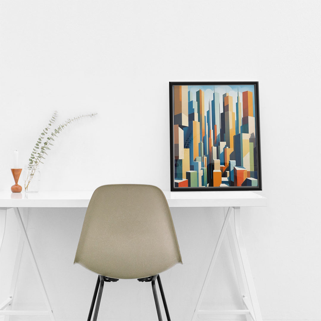 Vertical Color Rhythm – Modern Wall Art (MD46)