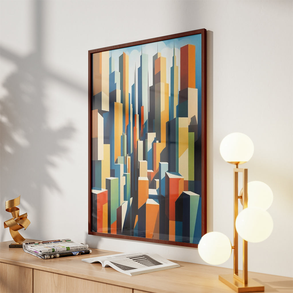 Vertical Color Rhythm – Modern Wall Art (MD46)