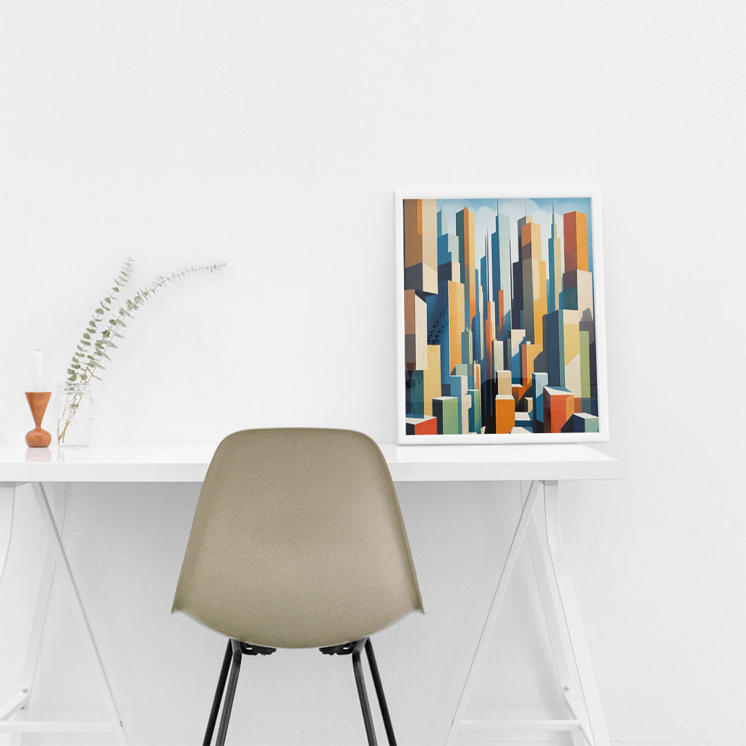 Vertical Color Rhythm – Modern Wall Art (MD46)