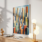 Vertical Color Rhythm – Modern Wall Art (MD46)