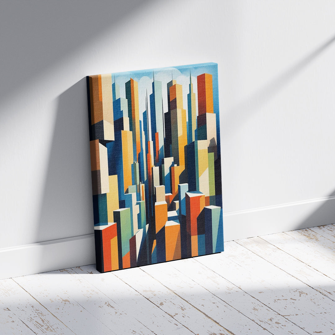 Vertical Color Rhythm – Modern Wall Art (MD46)