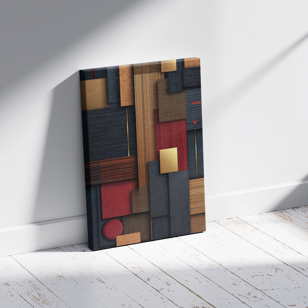 Modern Abstract Blocks Wall Art (MD48)