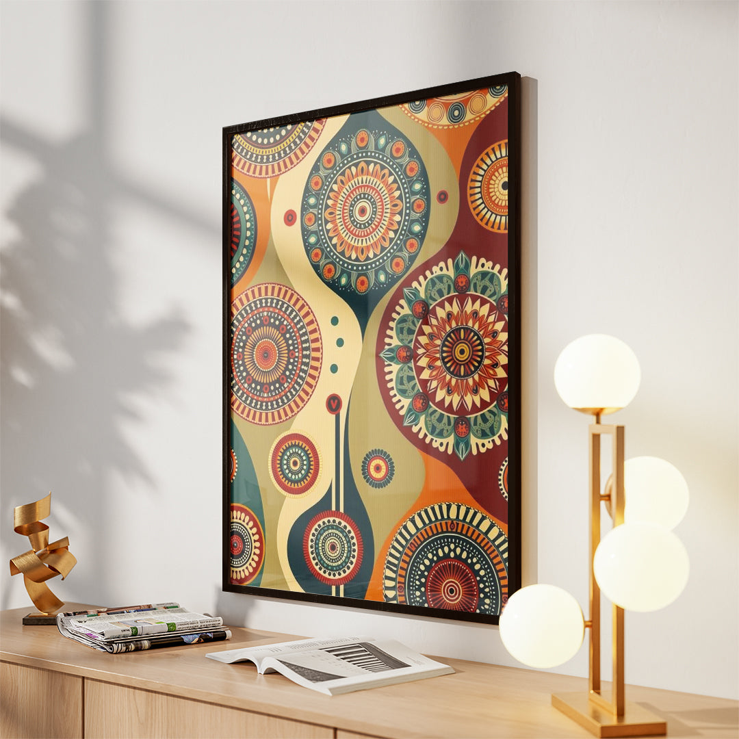 Contemporary Geometric Pattern – Modern Wall Art (MD49)