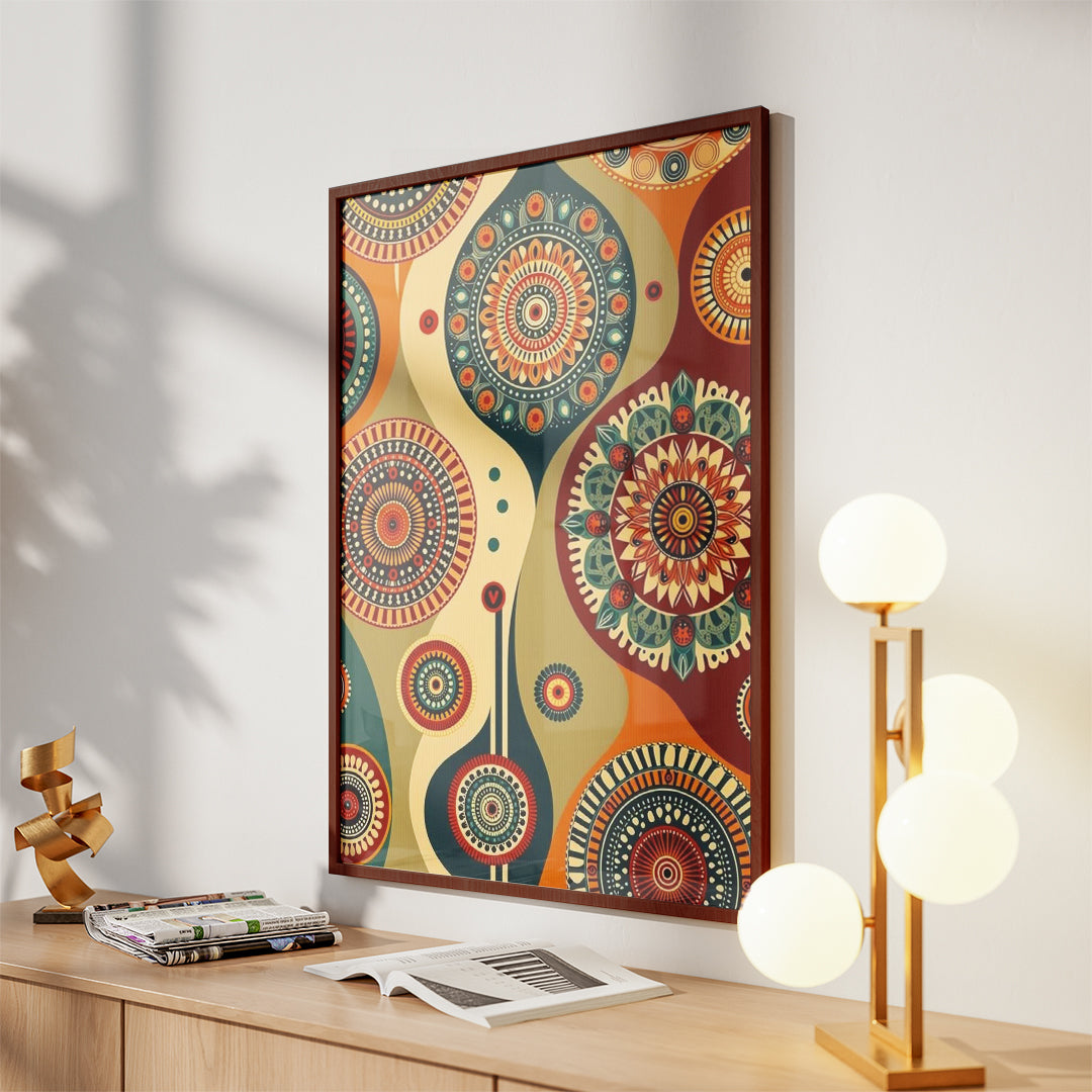 Contemporary Geometric Pattern – Modern Wall Art (MD49)