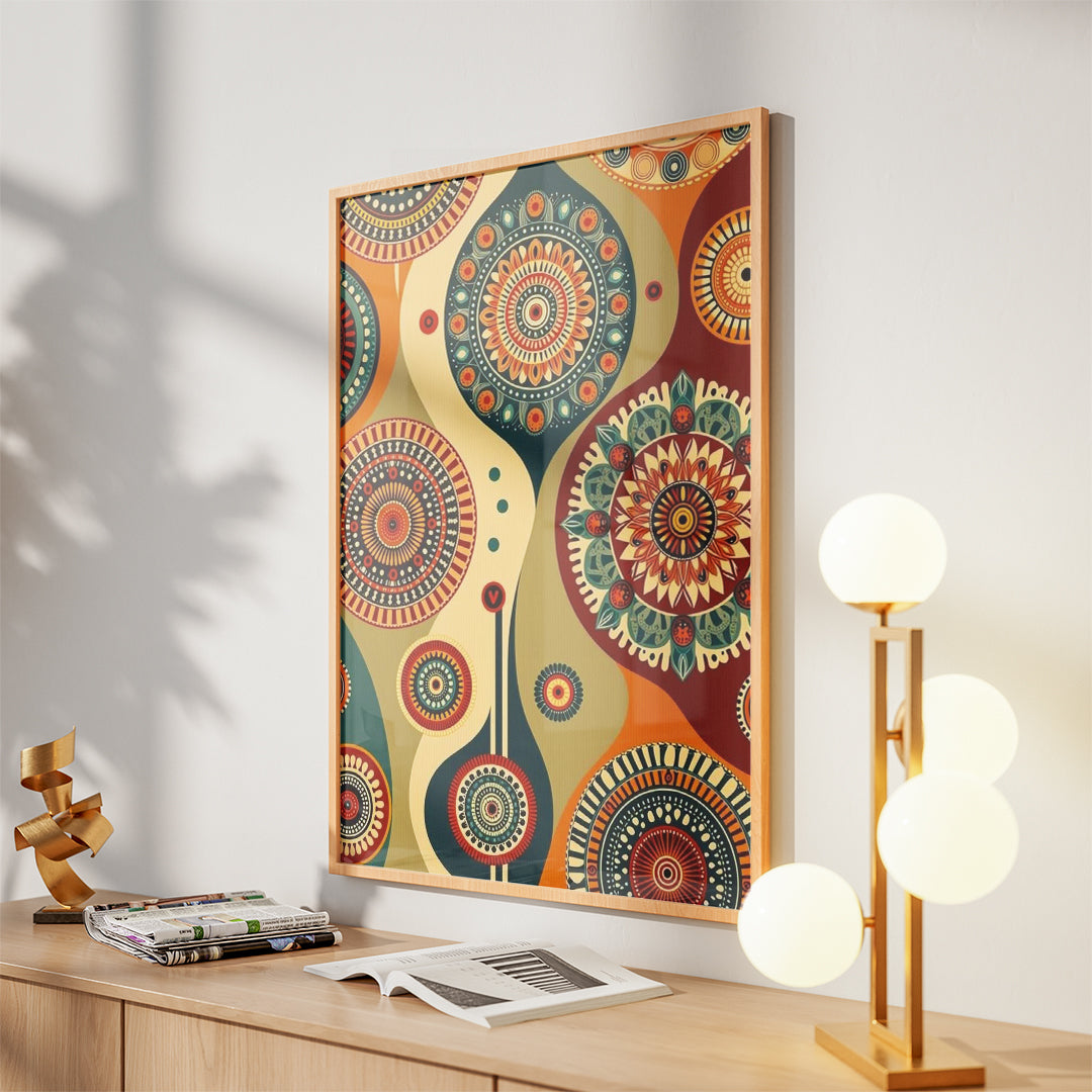 Contemporary Geometric Pattern – Modern Wall Art (MD49)