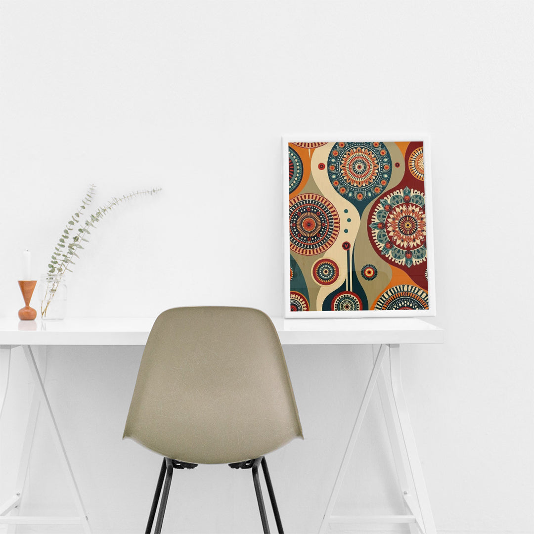 Contemporary Geometric Pattern – Modern Wall Art (MD49)