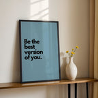 Be the Best Version of You – Wellness Lifestyle Wall Art (MV13)