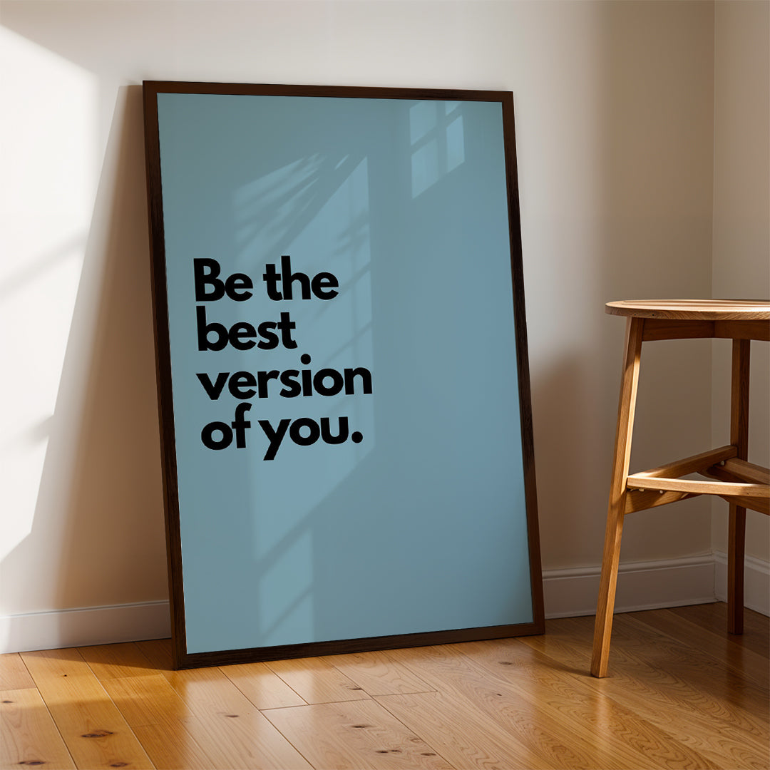 Be the Best Version of You – Wellness Lifestyle Wall Art (MV13)