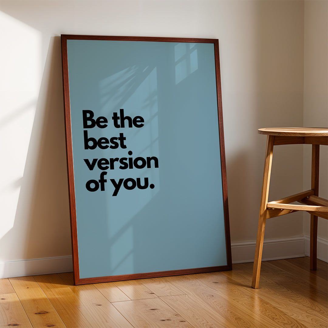 Be the Best Version of You – Wellness Lifestyle Wall Art (MV13)