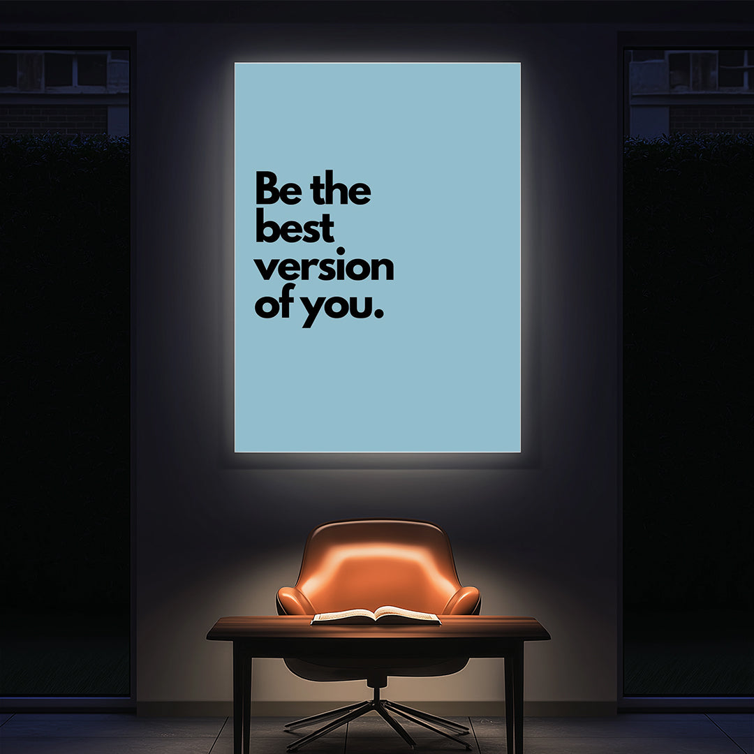 Be the Best Version of You – Wellness Lifestyle Wall Art (MV13)