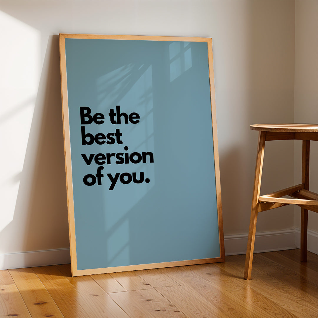 Be the Best Version of You – Wellness Lifestyle Wall Art (MV13)