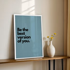 Be the Best Version of You – Wellness Lifestyle Wall Art (MV13)