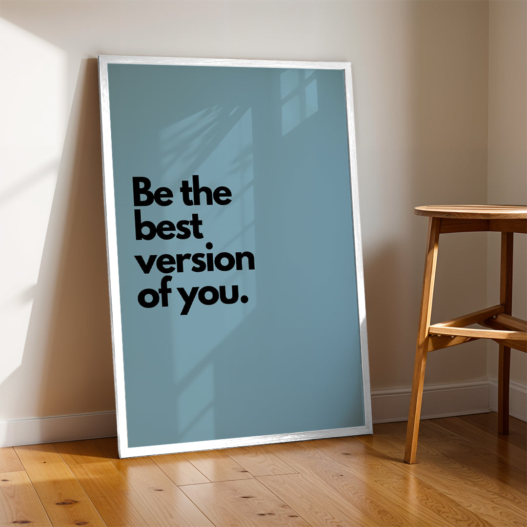 Be the Best Version of You – Wellness Lifestyle Wall Art (MV13)