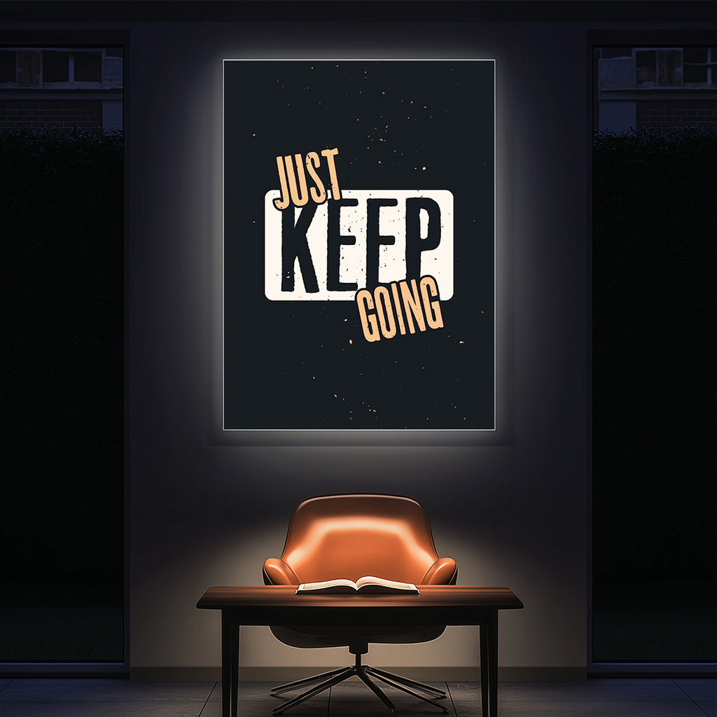 Just Keep Going – Modern Bold Wall Art (MV24)