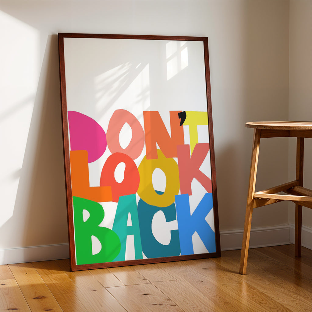 Don’t Look Back – Modern Colorful Wall Art (MV25)