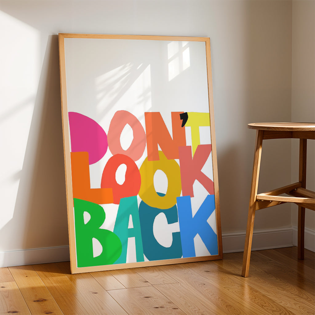 Don’t Look Back – Modern Colorful Wall Art (MV25)