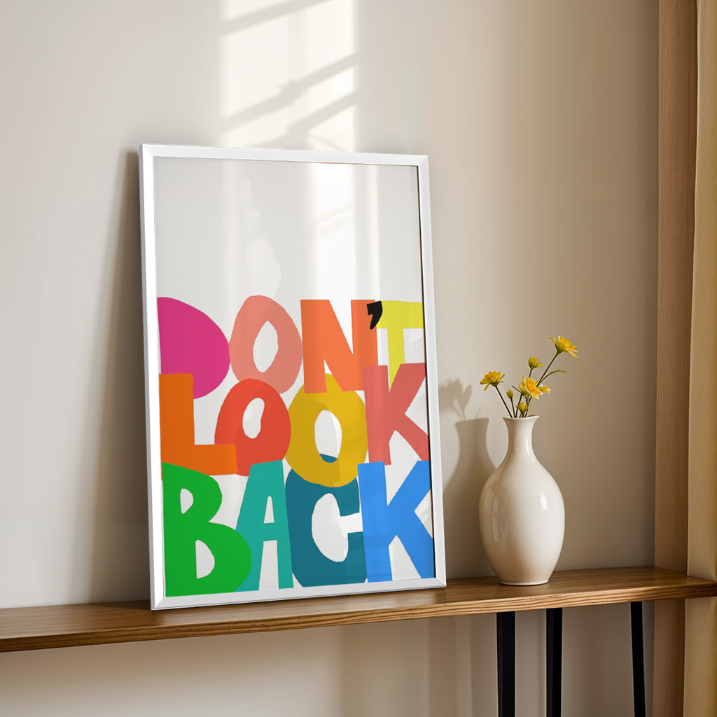 Don’t Look Back – Modern Colorful Wall Art (MV25)
