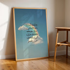 Arabic Calligraphy Clouds – Minimal Wall Art (MV30)