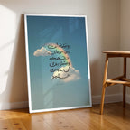 Arabic Calligraphy Clouds – Minimal Wall Art (MV30)