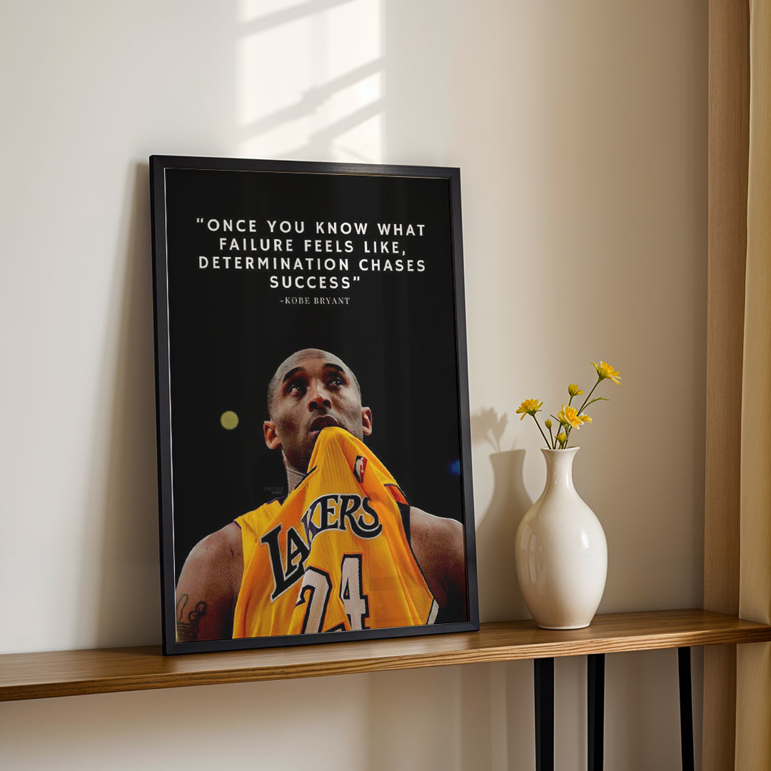 Kobe Bryant Quote – Basketball Motivational Wall Art (MV35)