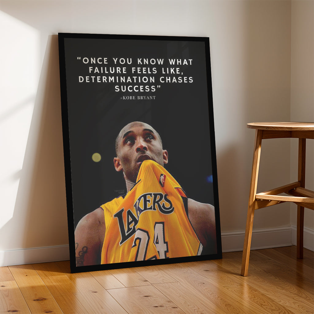 Kobe Bryant Quote – Basketball Motivational Wall Art (MV35)