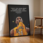 Kobe Bryant Quote – Basketball Motivational Wall Art (MV35)