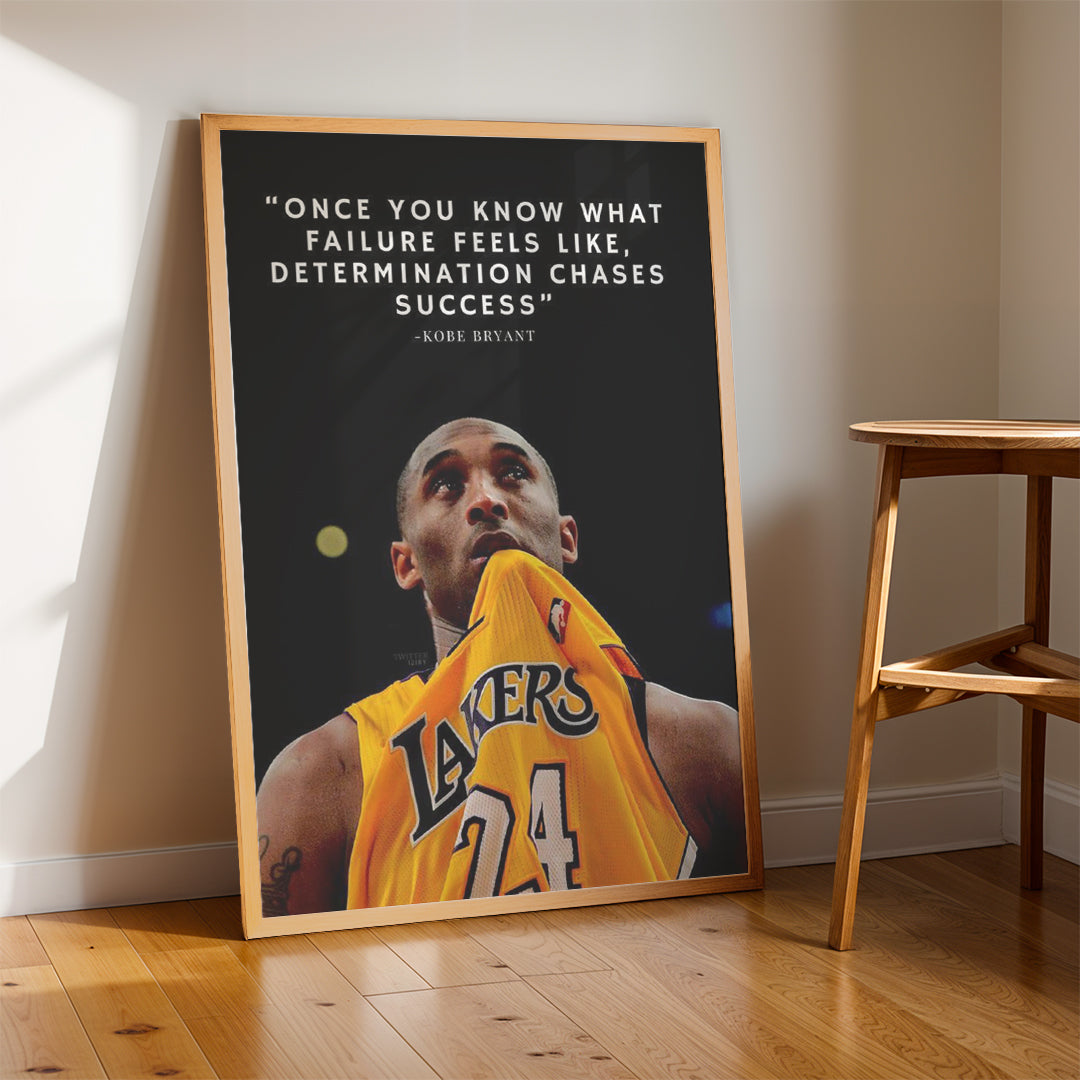 Kobe Bryant Quote – Basketball Motivational Wall Art (MV35)