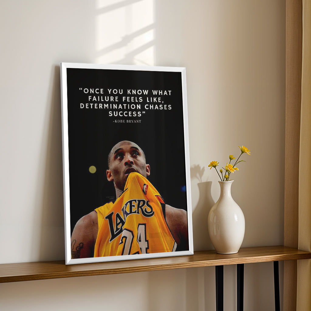 Kobe Bryant Quote – Basketball Motivational Wall Art (MV35)