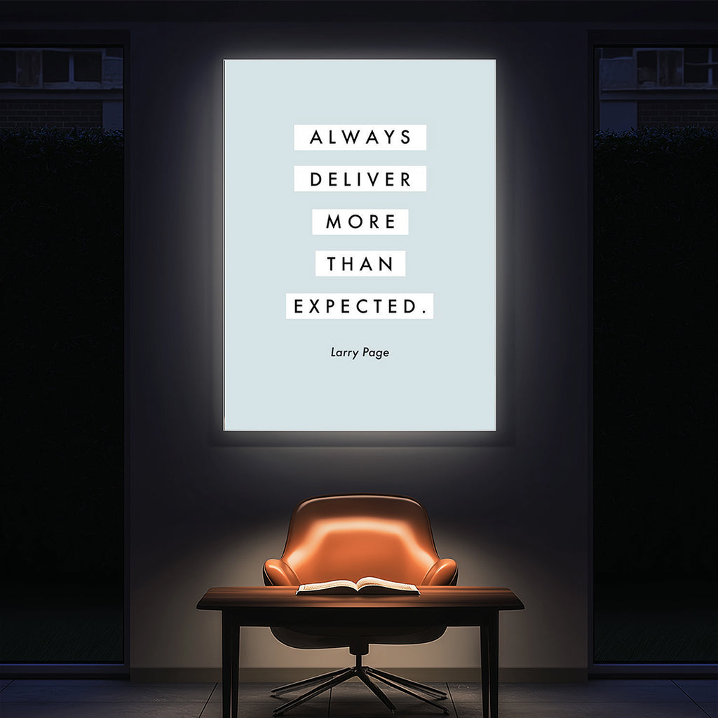 Excellence Mindset Wall Art – Always Deliver More Than Expected (MV36)