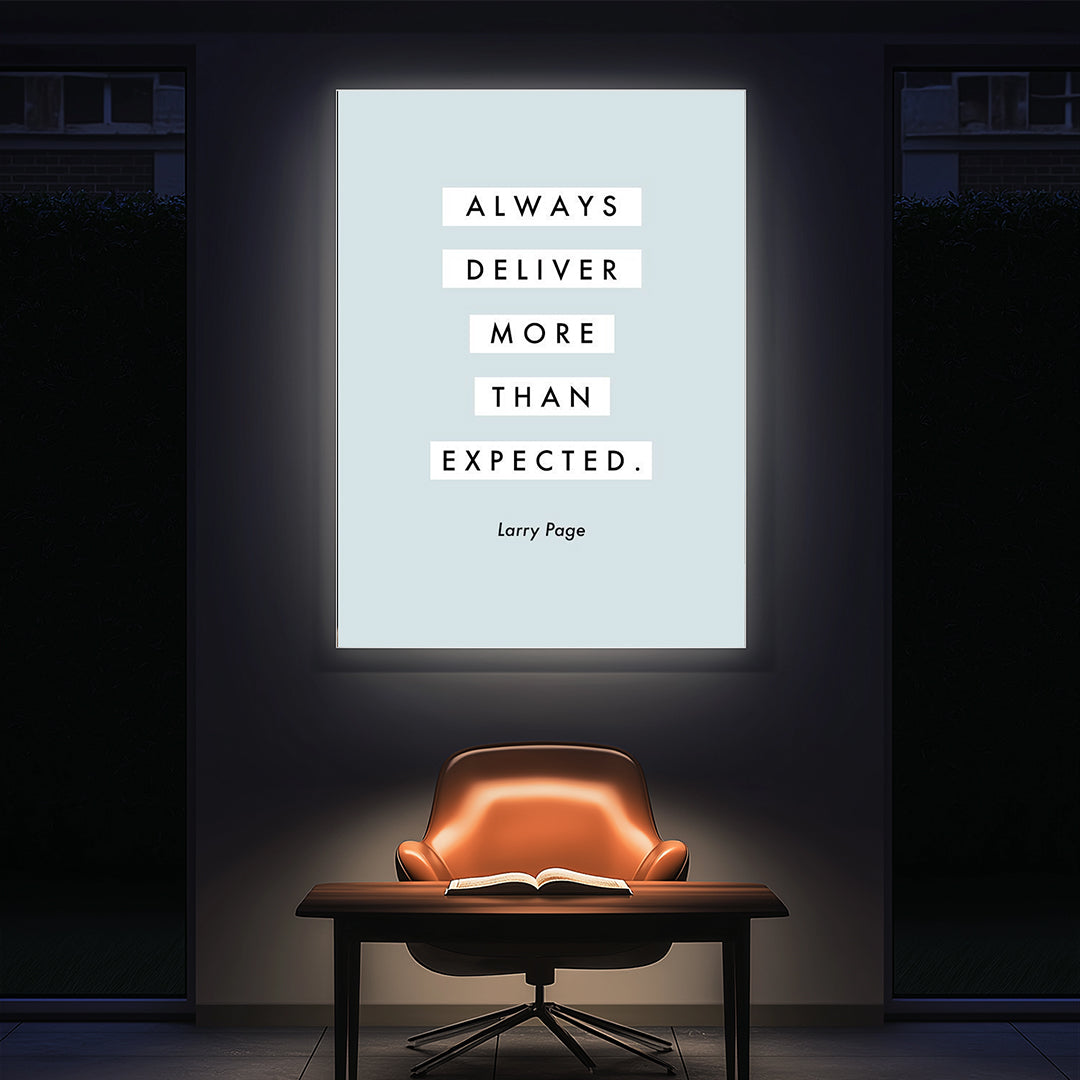 Excellence Mindset Wall Art – Always Deliver More Than Expected (MV36)