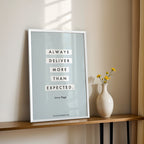 Excellence Mindset Wall Art – Always Deliver More Than Expected (MV36)