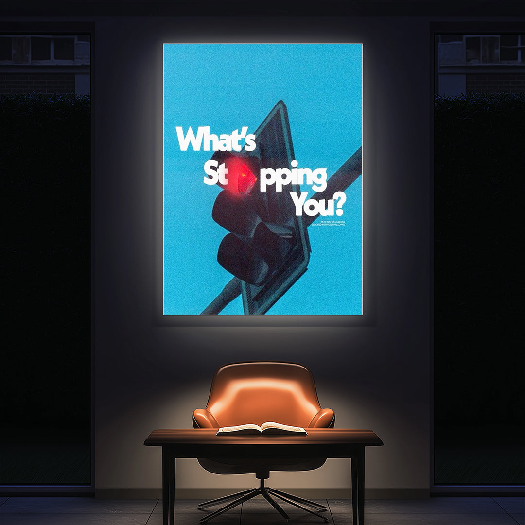 What’s Stopping You? – Inspirational Success Wall Art (MV38)