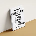 Success Mindset Wall Art – Consistency Over Perfection (MV41)