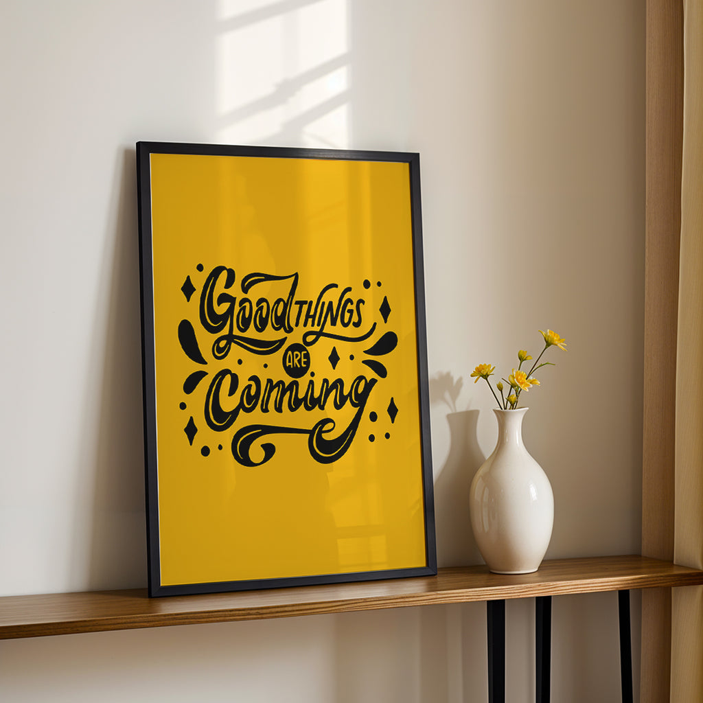 Optimism Quote Wall Art – Good Things Are Coming (MV45)