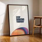 Stop Doubting Yourself – Modern Motivational Wall Art (MV49)