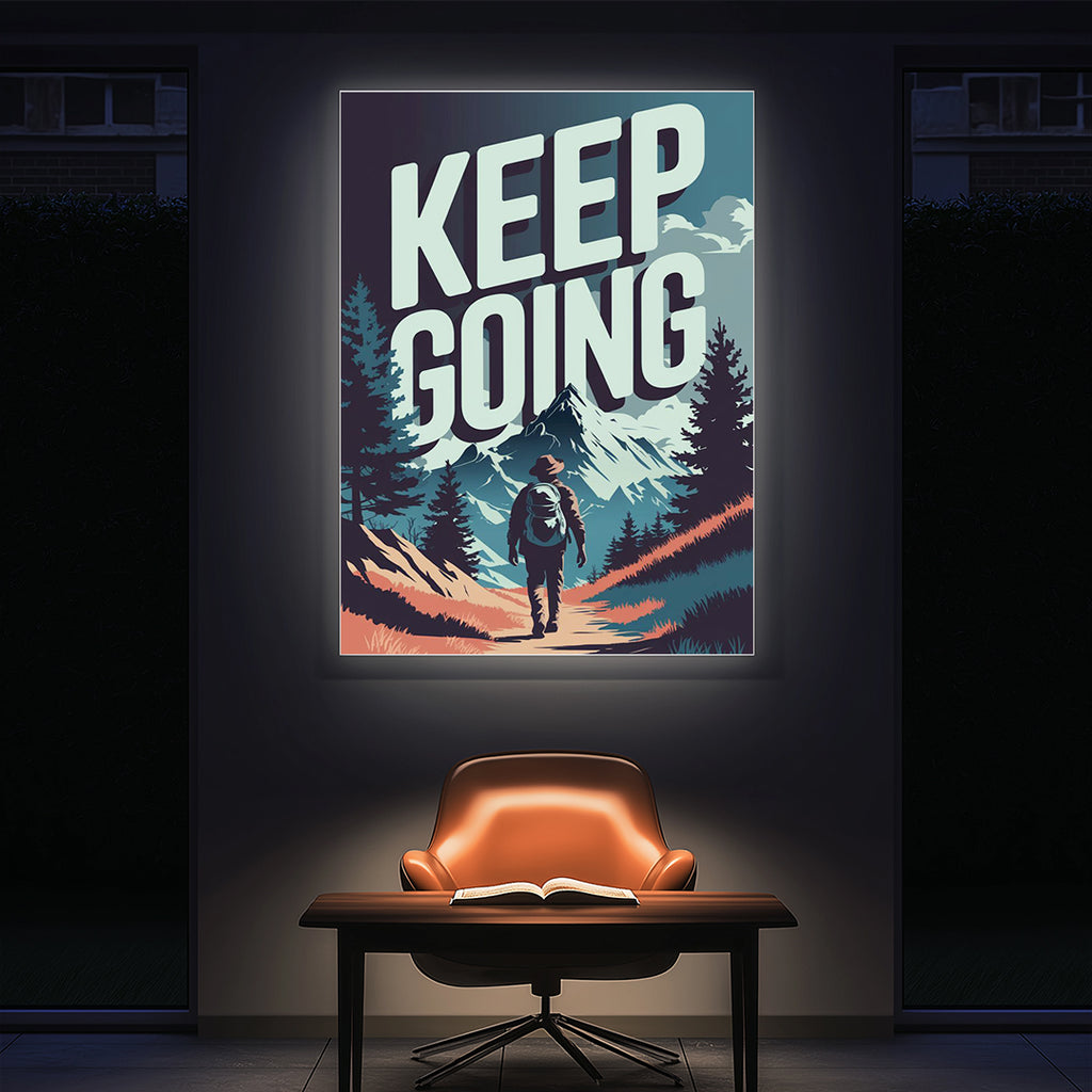 Keep Going – Inspirational Quote Wall Art (MV8)