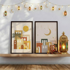 Crescent Town Ramadan Wall Art - 2 Frames Bundle (RM1)
