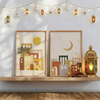Crescent Town Ramadan Wall Art - 2 Frames Bundle (RM1)
