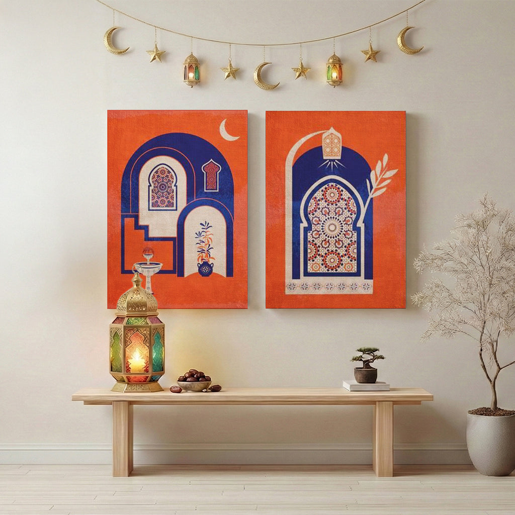 Moroccan Style Ramadan Wall Art - 2 Frames Bundle (RM11)
